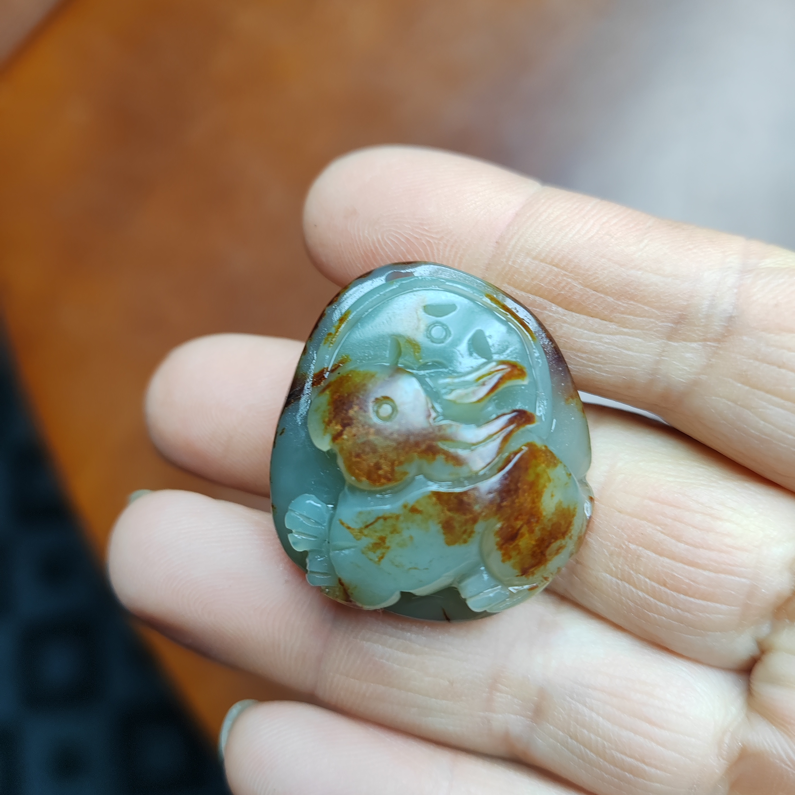 和田玉突飞猛进挂件