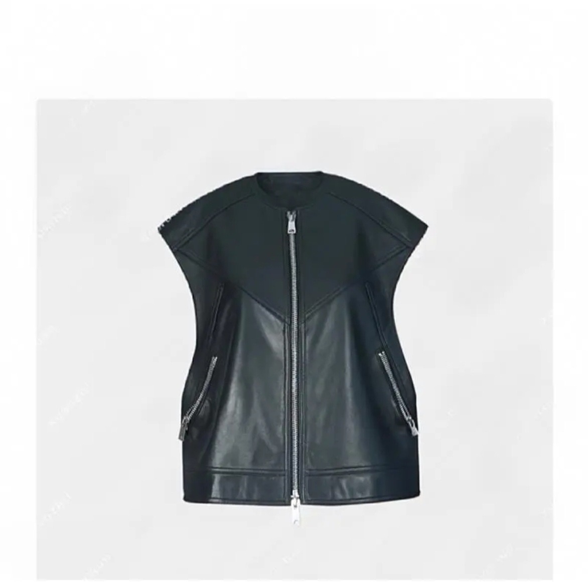 波西马甲 秋季 绵羊皮真皮圆领百搭经典款