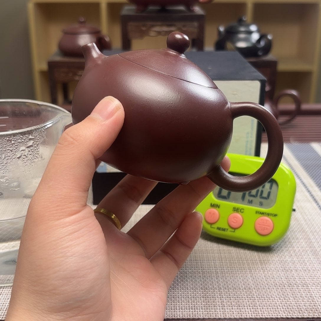 紫砂茶壶董*飞微瑕处理