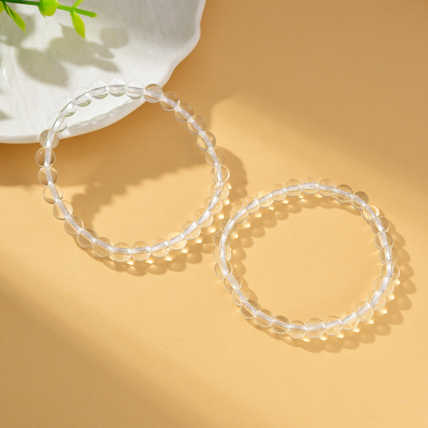 【婉葶珠宝】白水晶单圈手串（多样性发一）