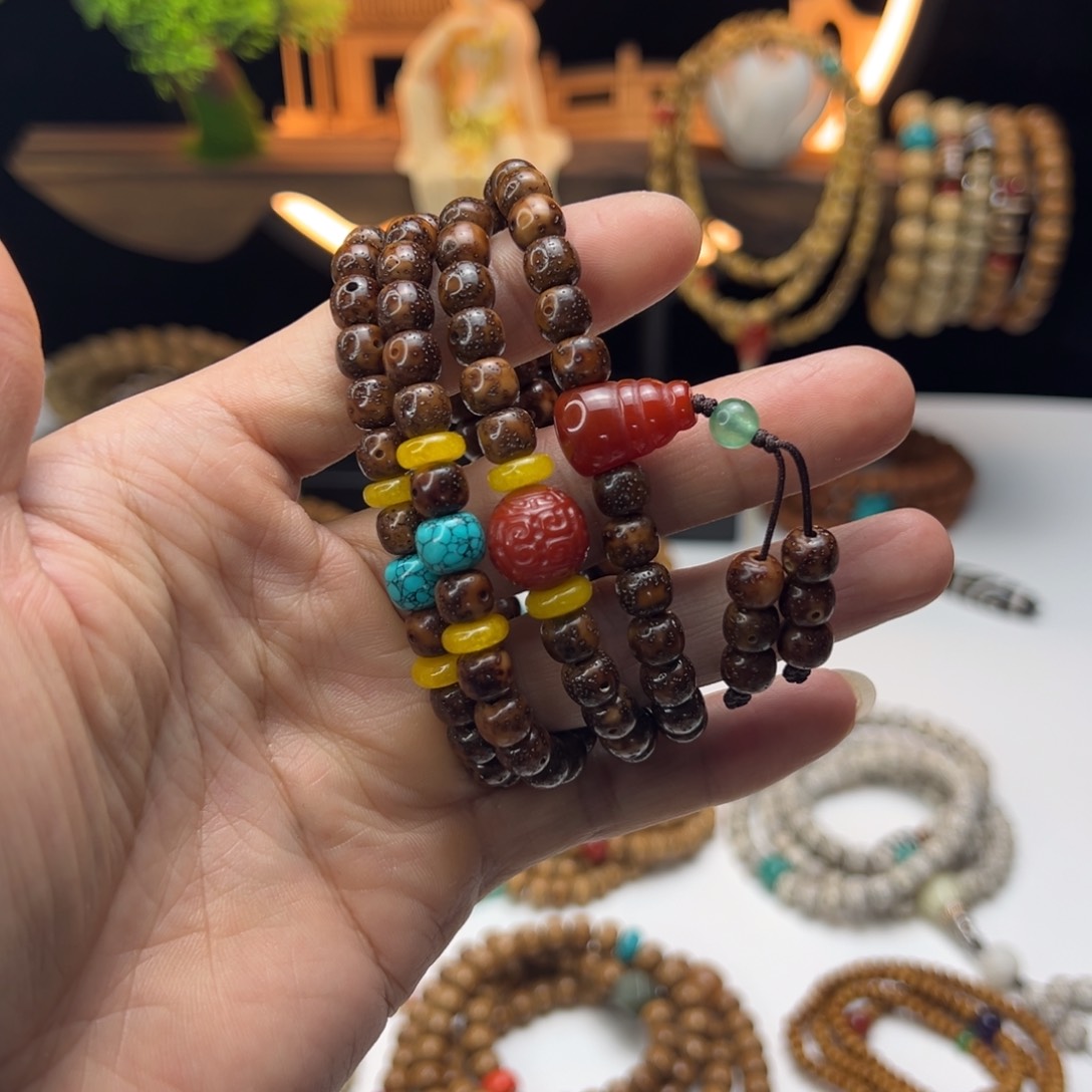 星月菩提吊坠星****7星月菩提