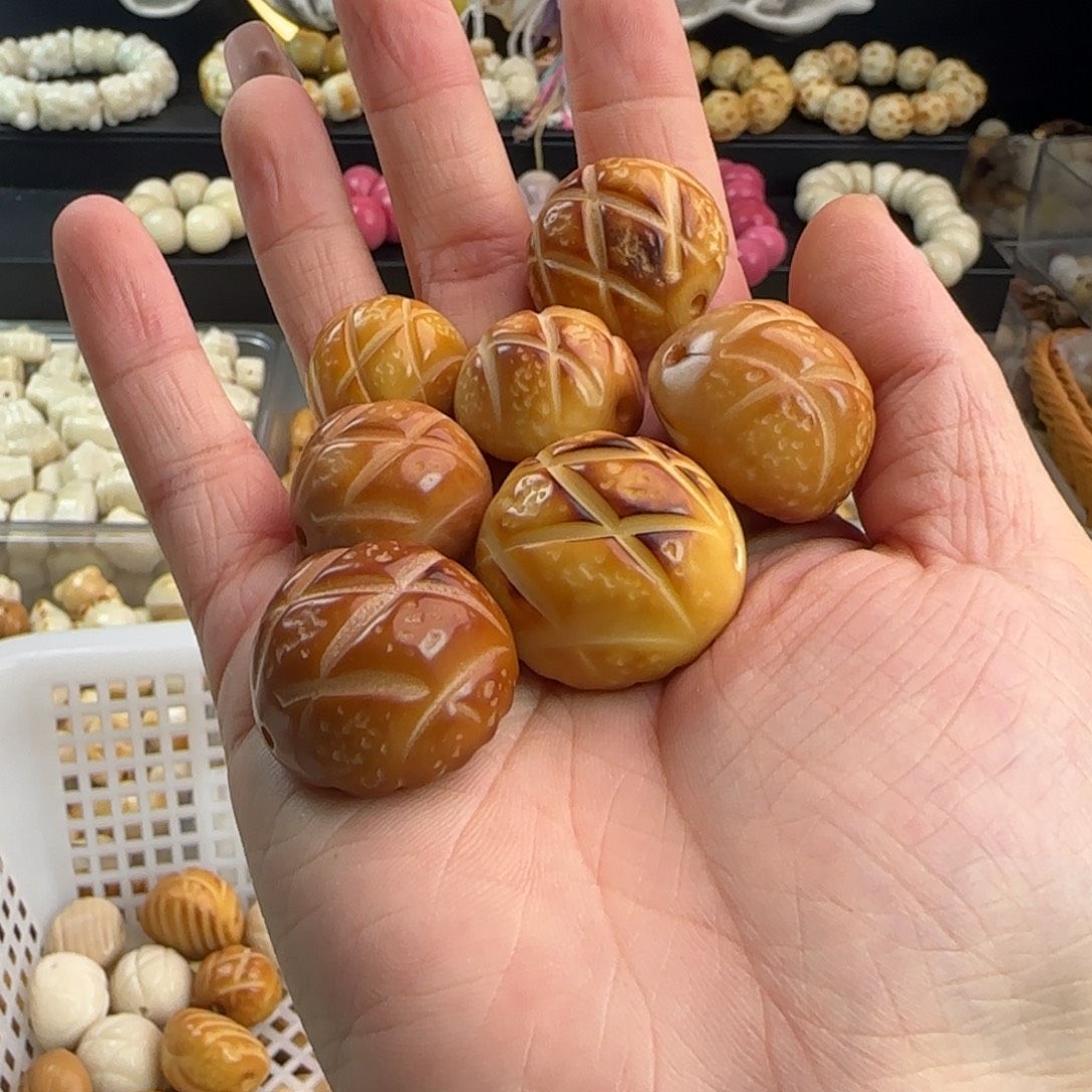 吊坠菩提根/象牙果微瑕牙果炭烤菠萝包5颗