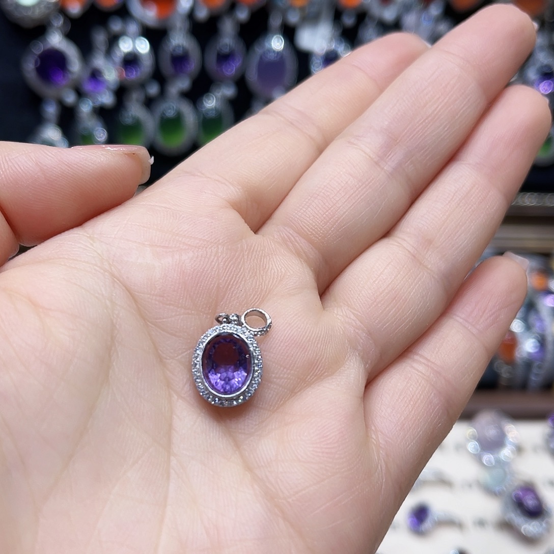 蛇纹石玉银S925镶嵌戒指