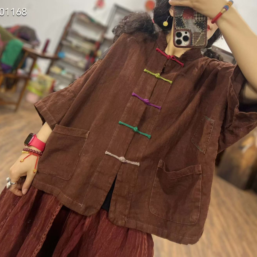 妞妞 高品质麻料孤品小衫（不退不换）