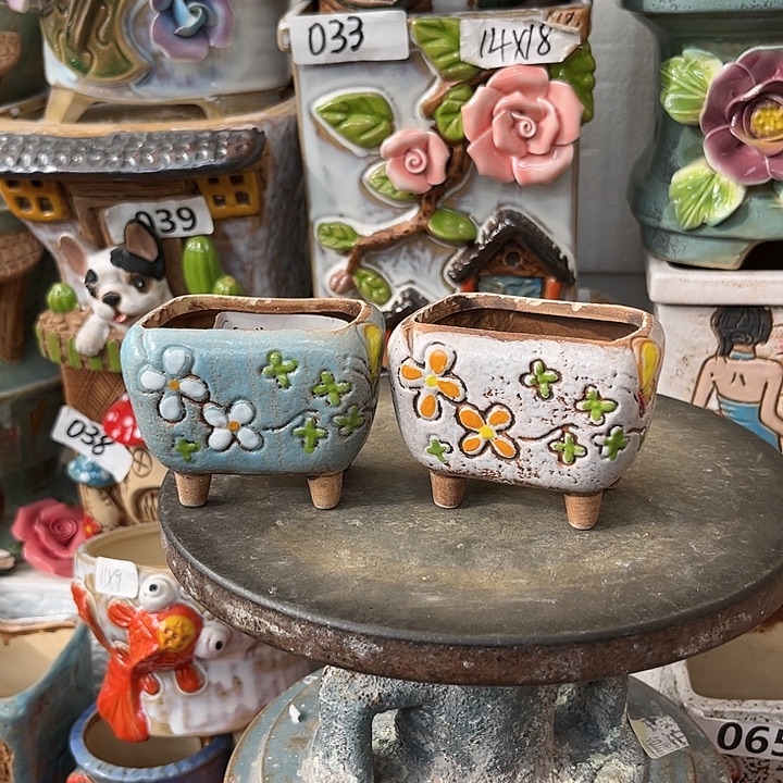 粗陶材质多肉花盆