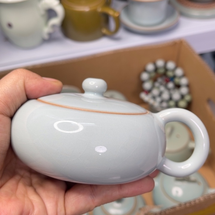 行***7汝州原矿原釉微瑕壶