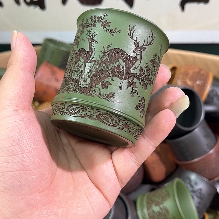 茶杯紫砂全手工紫砂主人杯