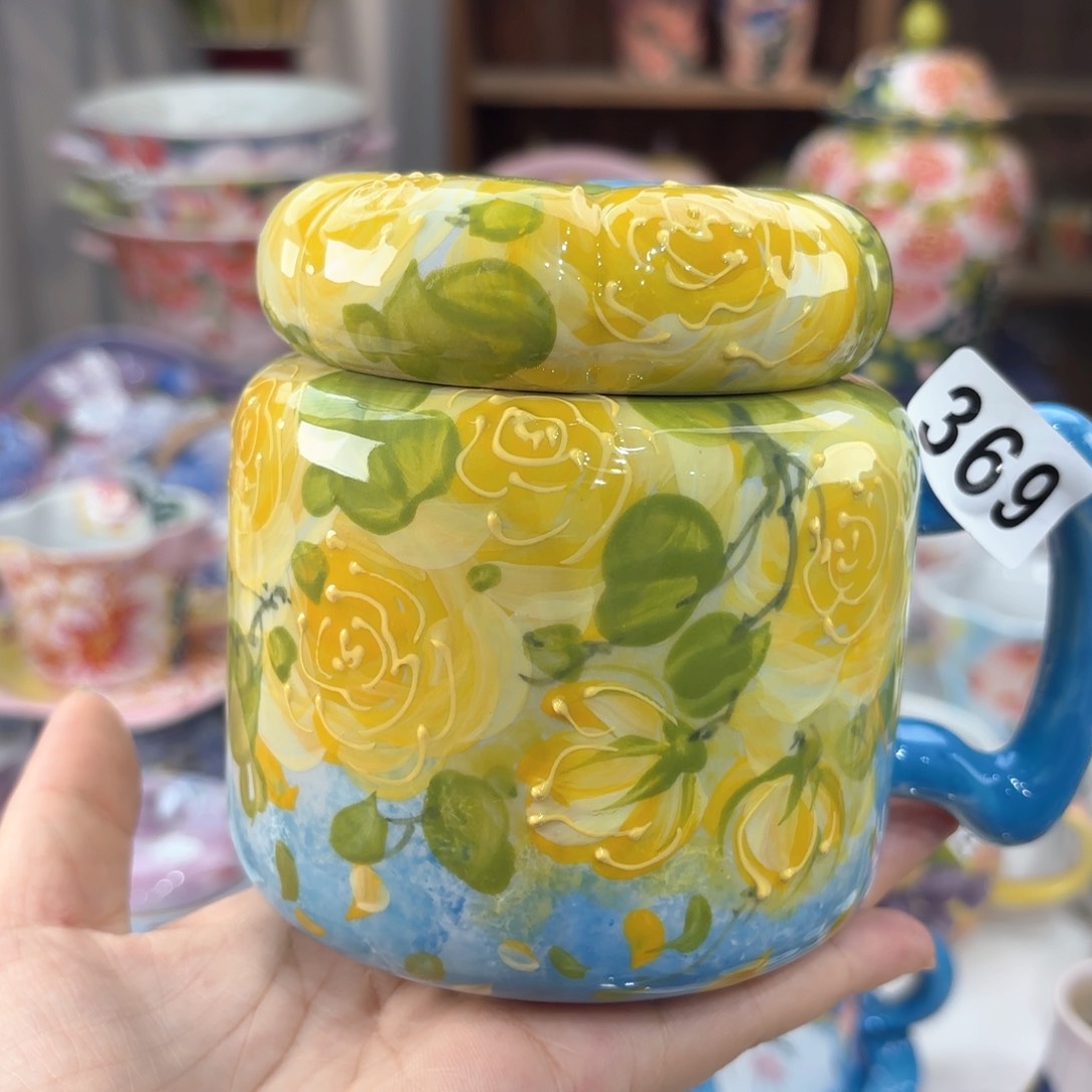 景德镇手绘高温釉下彩陶瓷茶具