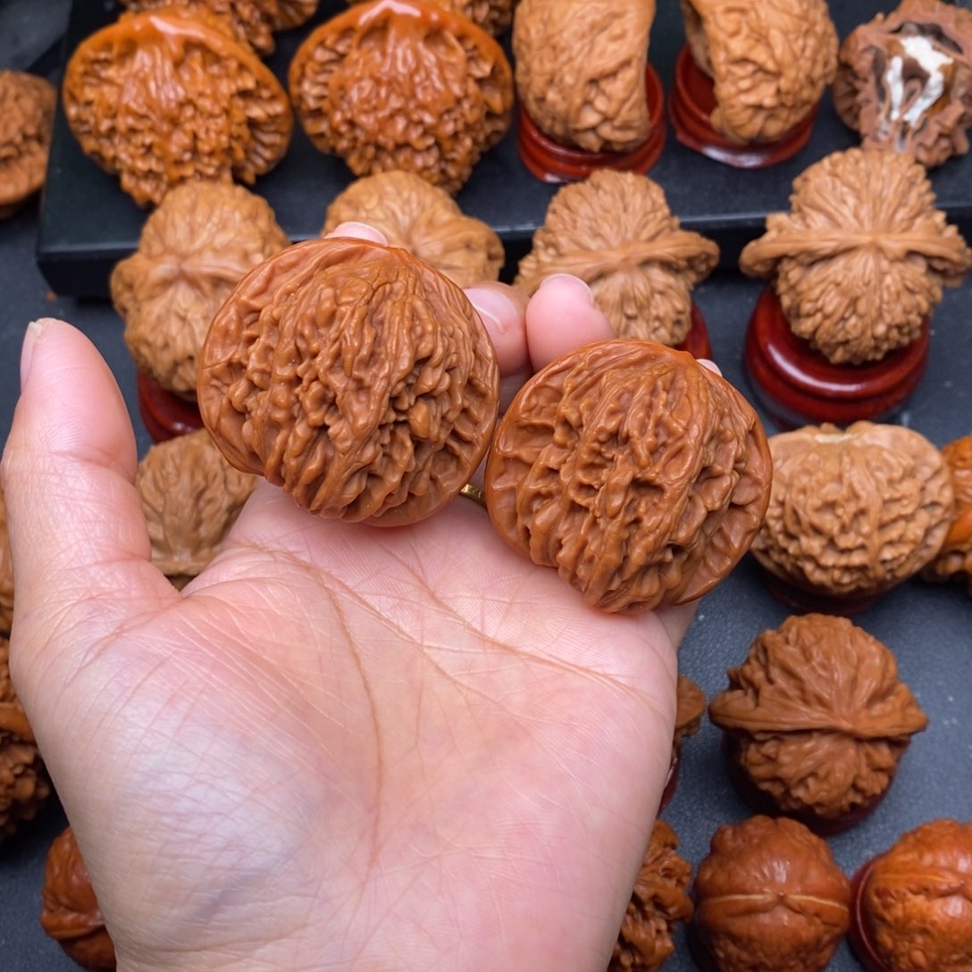 文玩核桃把件43四座楼