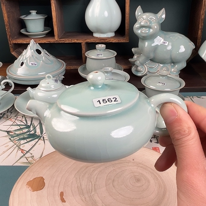 杯1562 青鸾汝瓷汝州发货微瑕