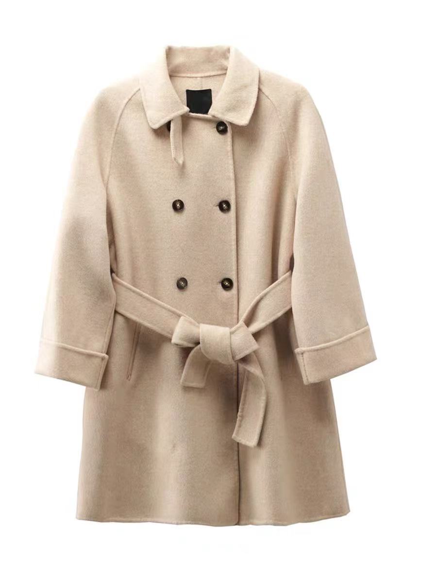 【拉X•TA系列】NN455气质时尚女士毛呢外套百搭宽松