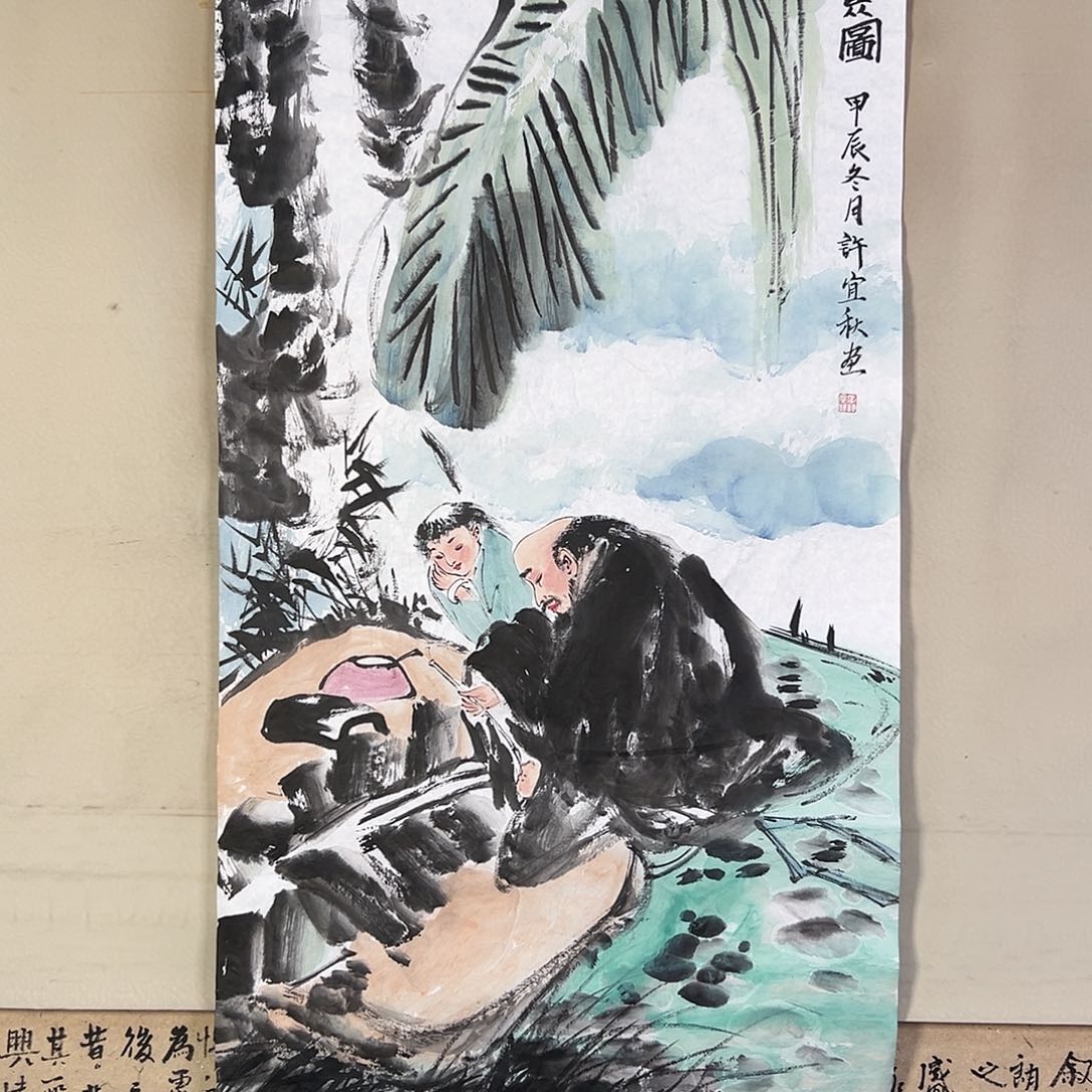 国画162 花鸟在此鸣叫时还要一