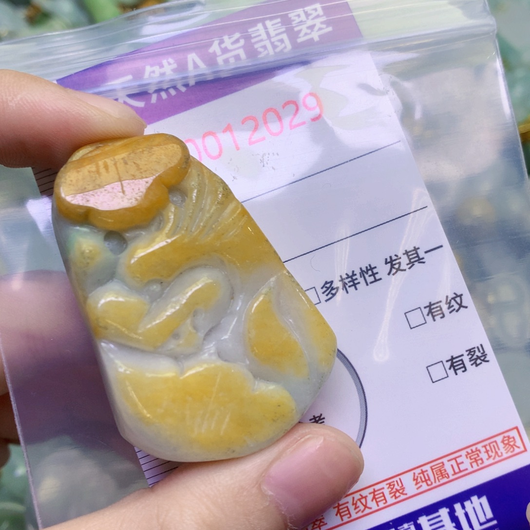 翡翠未镶嵌吊坠(不含链)