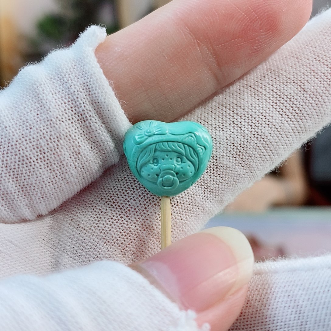 未镶嵌绿松石珠宝奇石