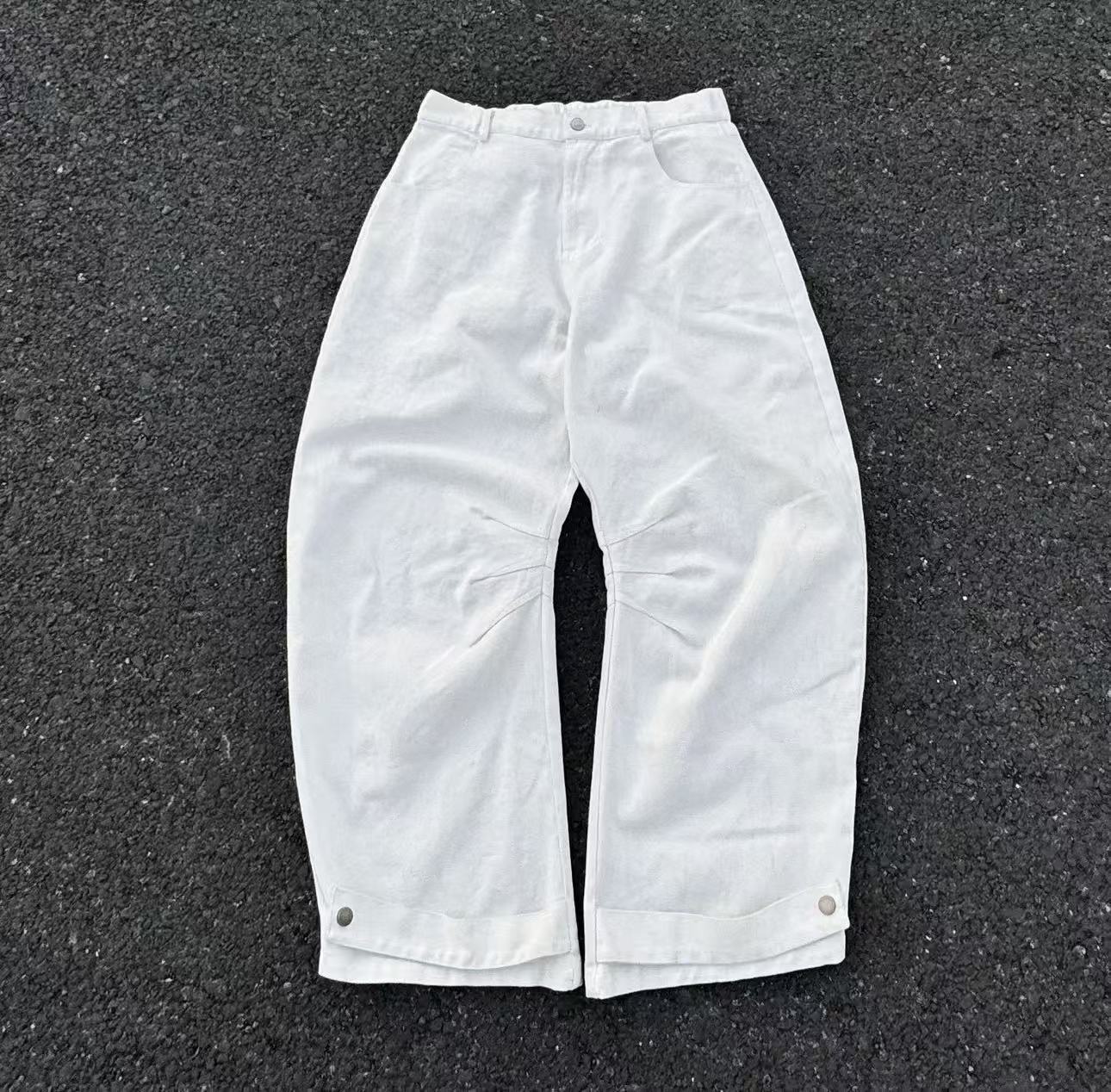 垂感弯刀裤宽松男款休闲裤拖地卫裤痞帅高级感百搭裤子