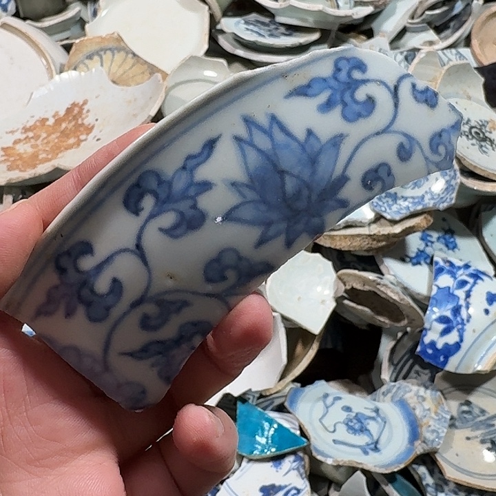 方***红瓷片瓷片标本，顺丰包邮