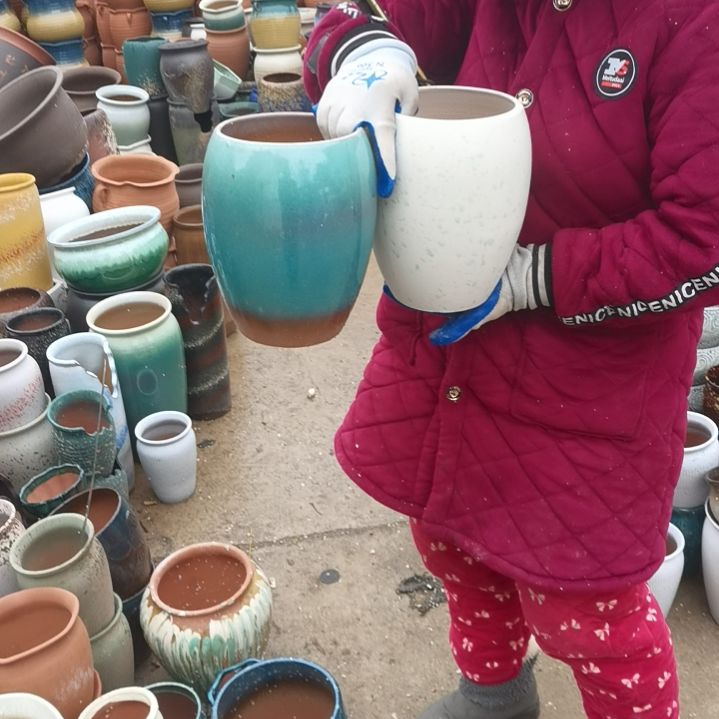 红陶口16高22瑕疵