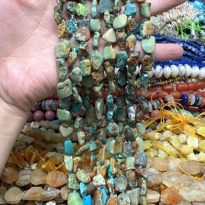 合金玛瑙/玉髓珠宝半成品一条12mm湖北松原石