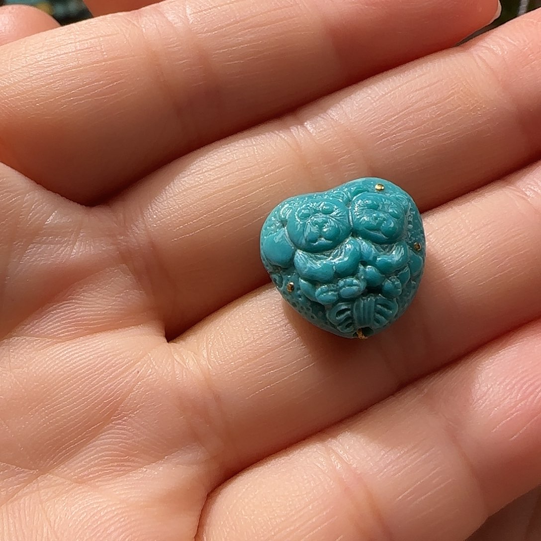 未镶嵌绿松石配珠