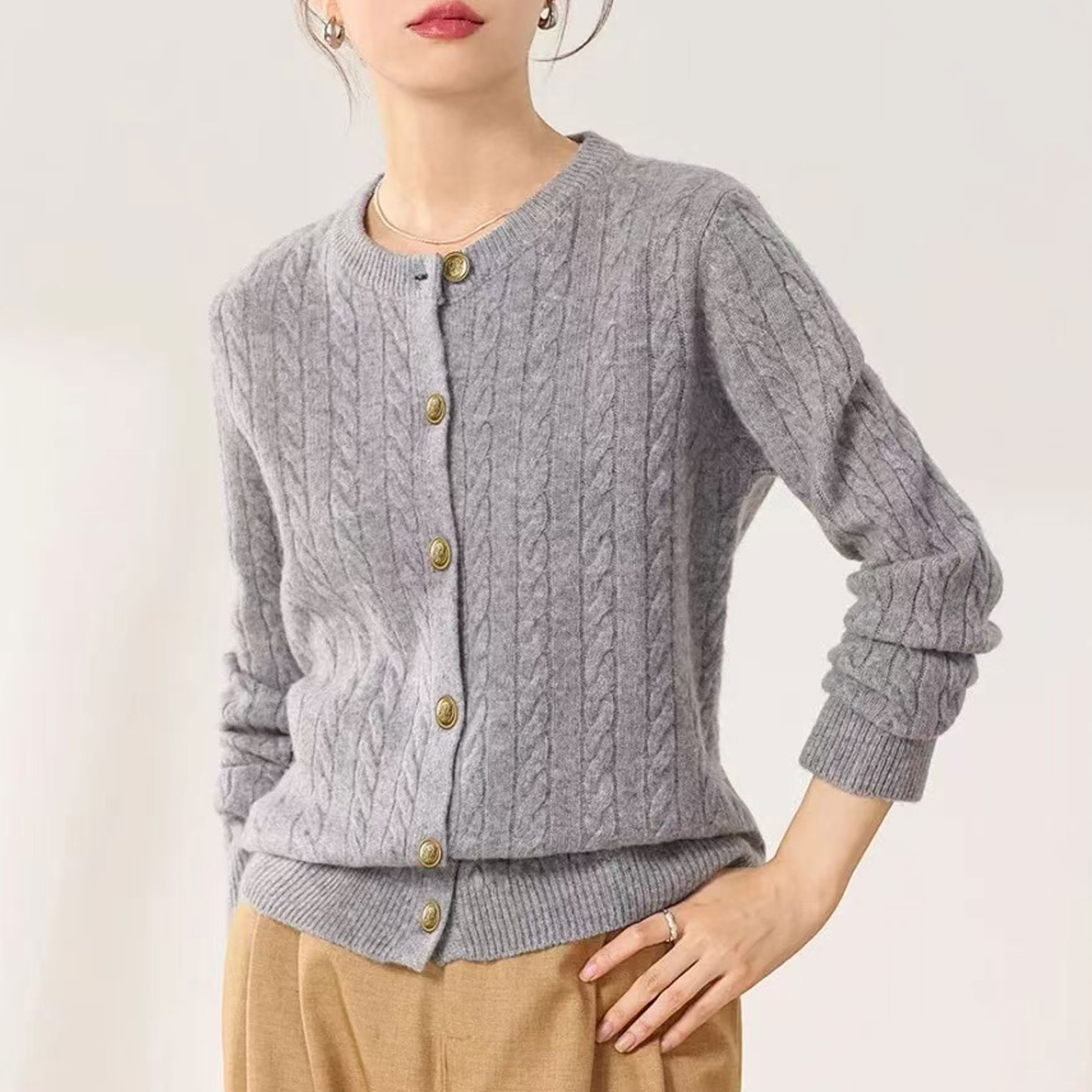 【万爱现货】601-699濮院时尚针织网红麻花宽松长袖女士羊毛衫纯色