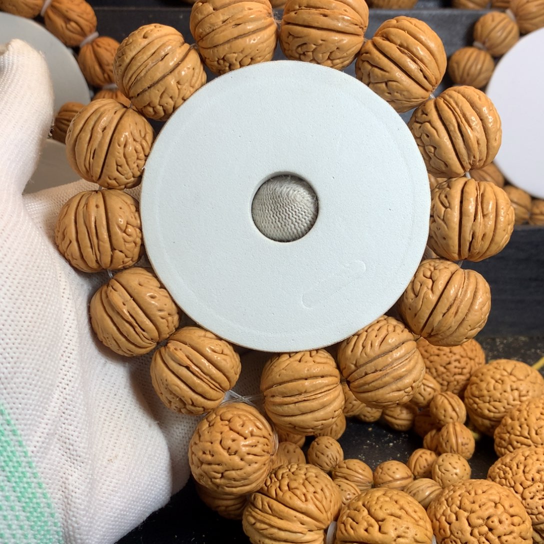 朱***爷手串桃核22爆纹肌肉齐生长纹