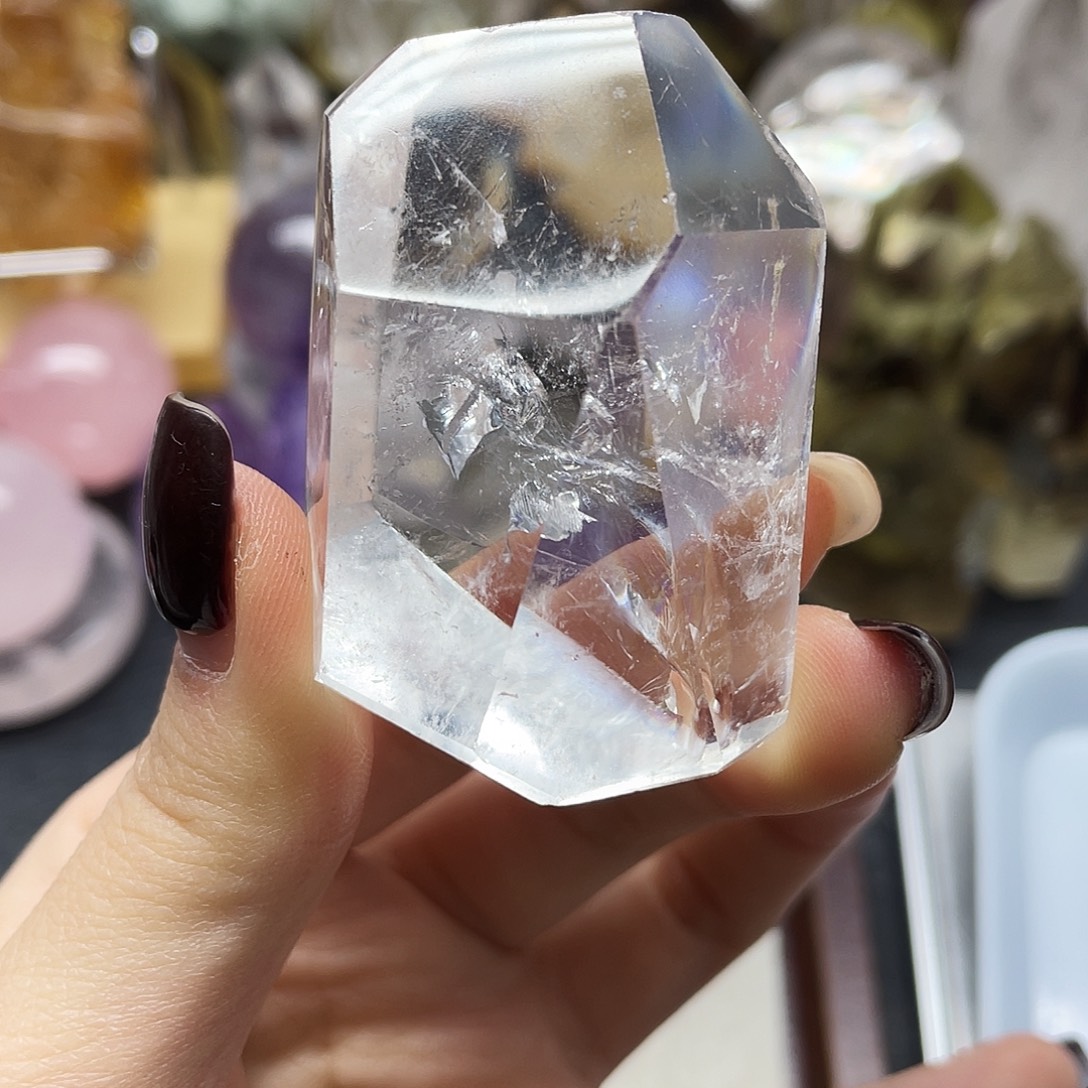 珠宝半成品水晶未镶嵌26白水随形
