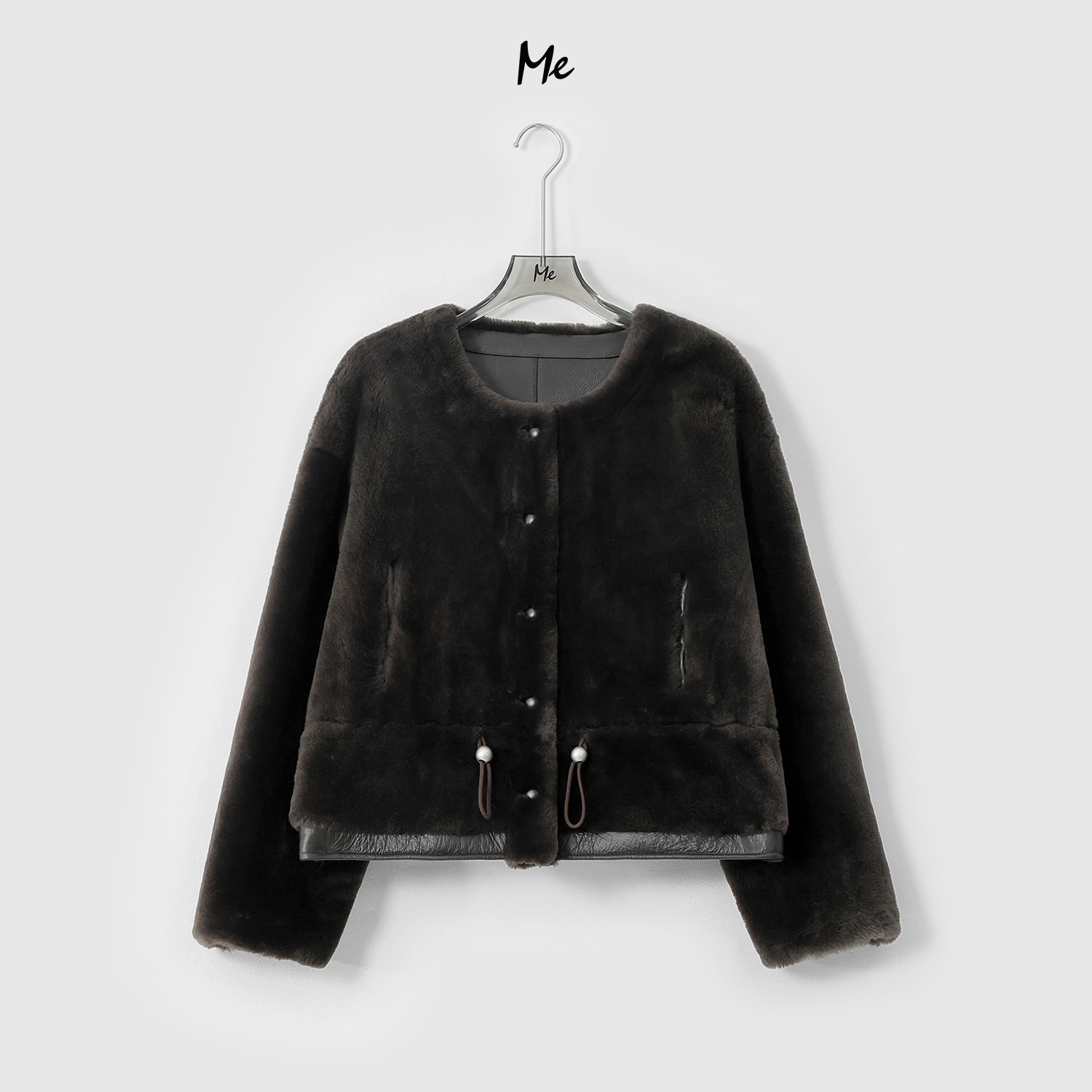 ME【开曼皮草】澳洲进口美利奴皮毛一体御寒保暖皮草外套MESA5180