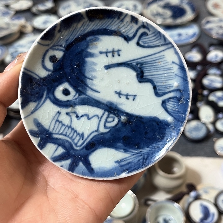 瓷片瓷片茶托喝茶非常不错