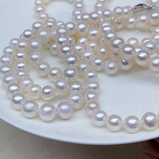 淡水珍珠毛衣链未镶嵌嘻***。