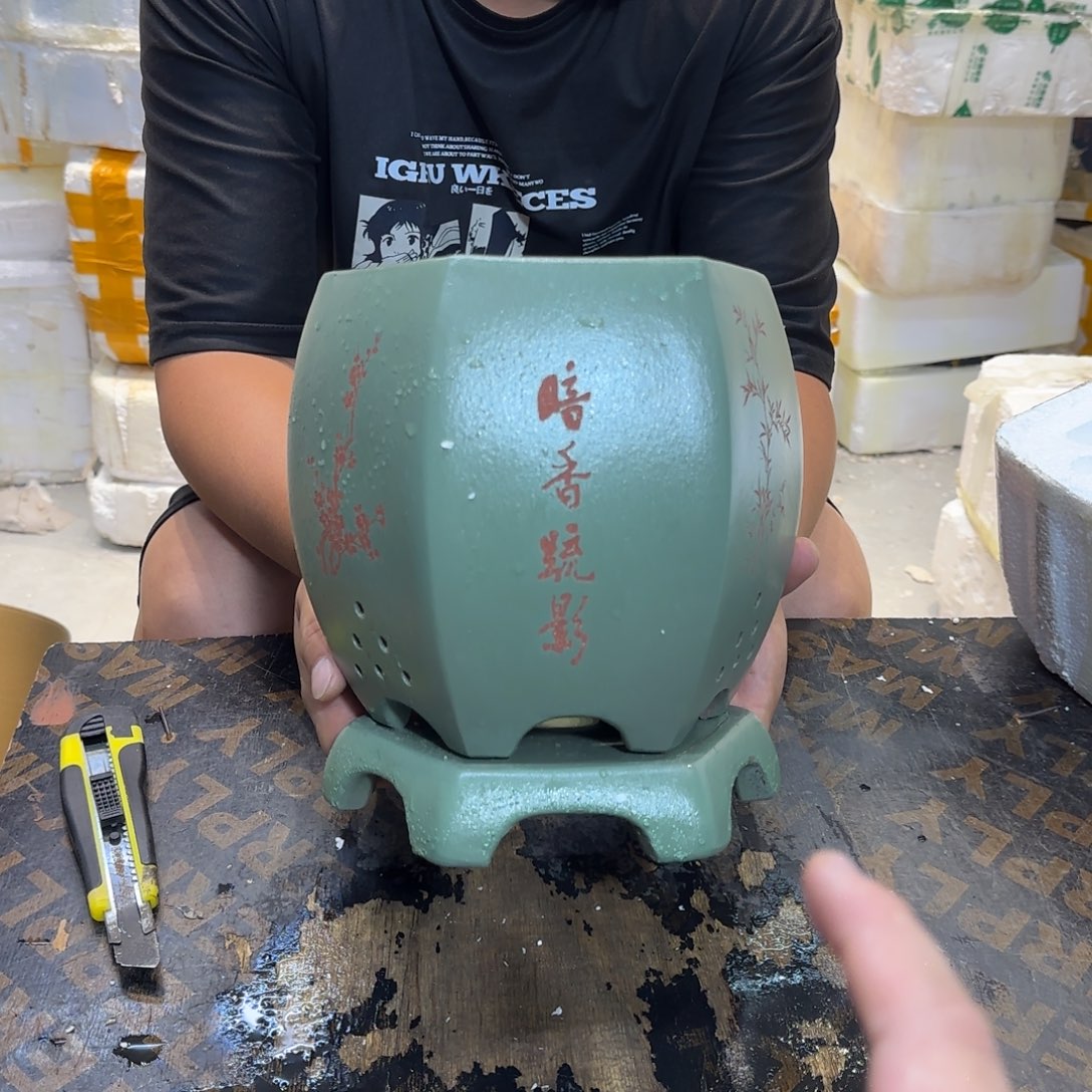 紫砂花盆口径18.20口径