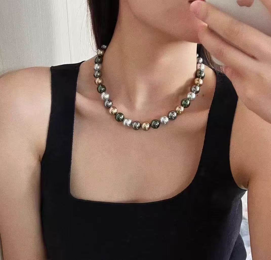 【绍兴龙华】时尚温柔莫兰迪混彩项链S9095