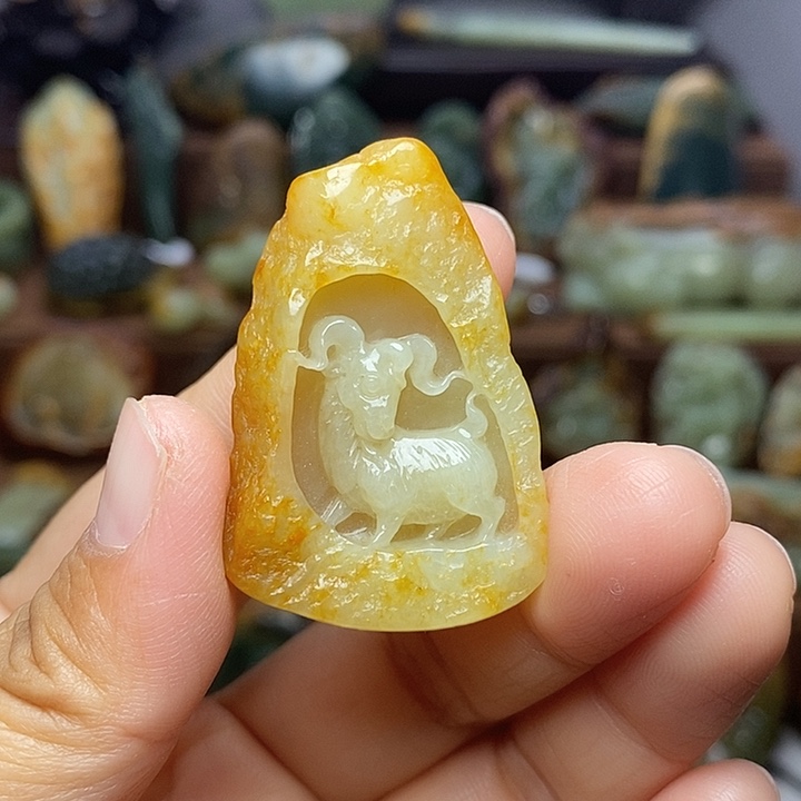 岫岩河磨玉（透闪石质玉）未镶嵌颈饰