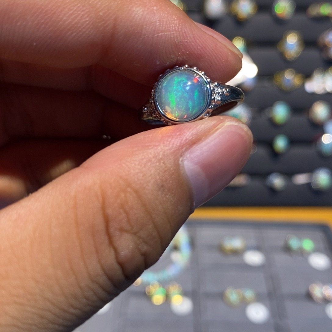 欧泊合金欧泊戒指