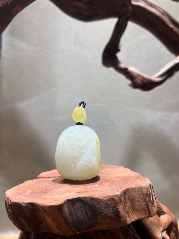 【一户侯·笑佛安玉】和田玉佛公挂件