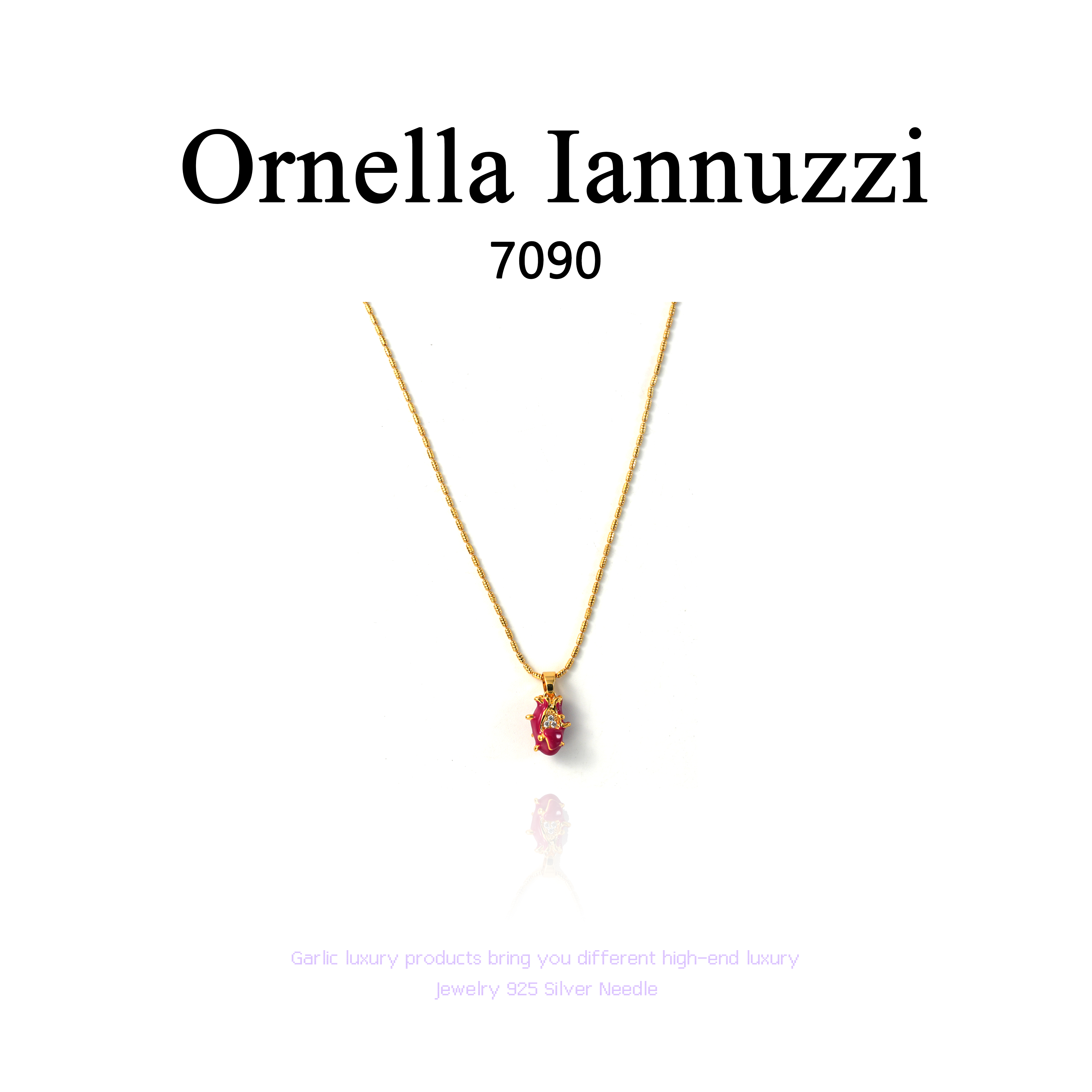 铜合金项链 Ornella Iannuzzi 项链~7090-1火龙果