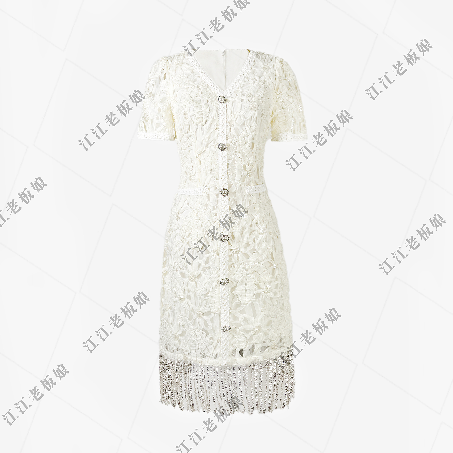 【现货下播发】“丹麦画本”法式25上新轻奢优雅高定款连衣裙W2521415