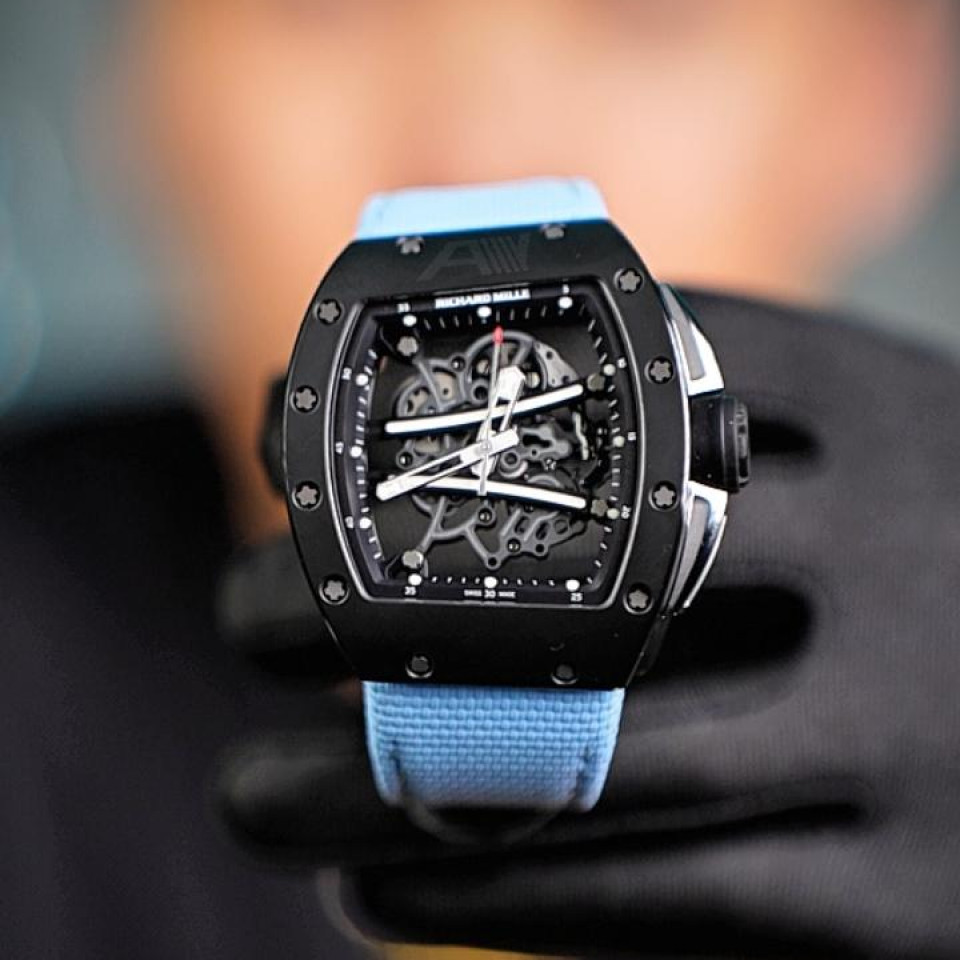 99新 Richard Mille 理查61-01 黑陶瓷白跑道