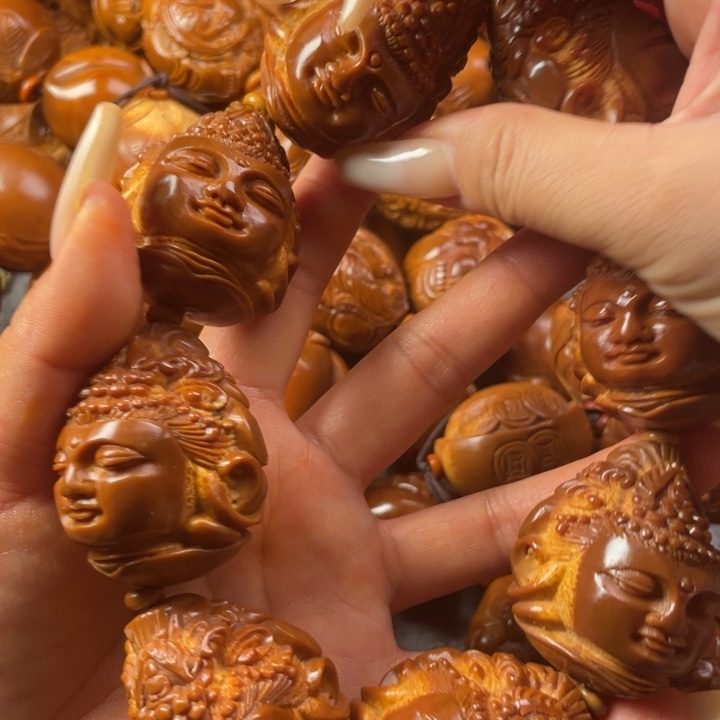 韩***橄榄核吊坠橄榄核手持