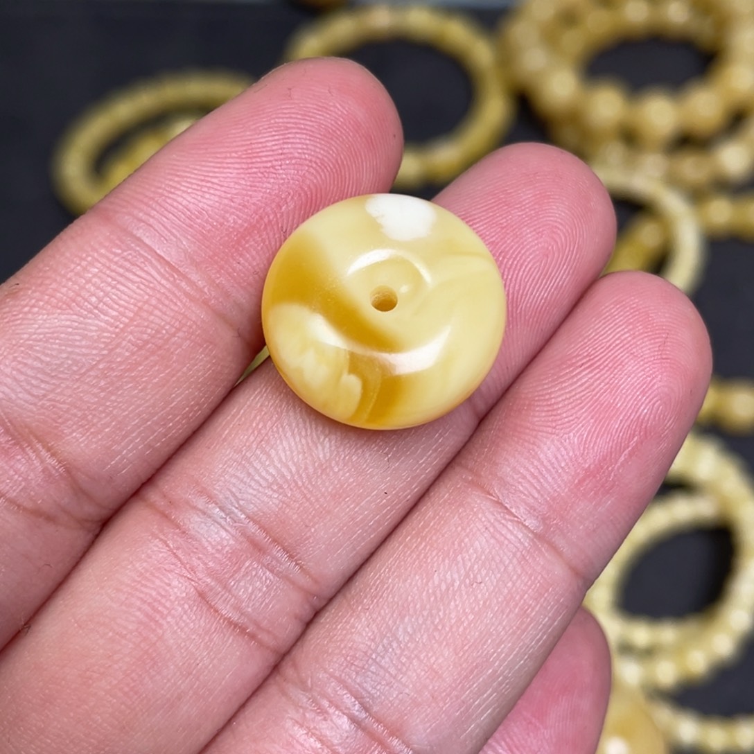 蜜蜡未镶嵌裸石蜜蜡平安扣