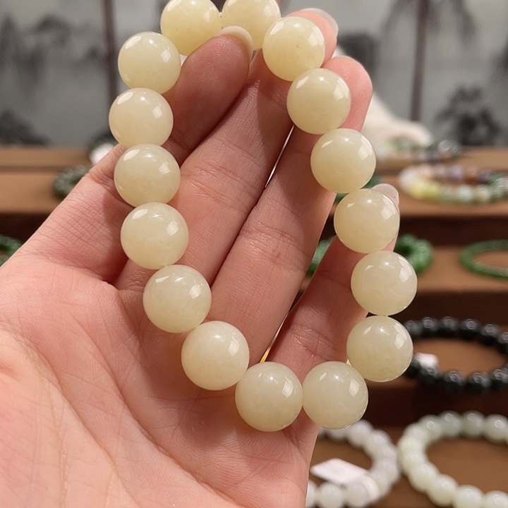 和田玉未镶嵌手链