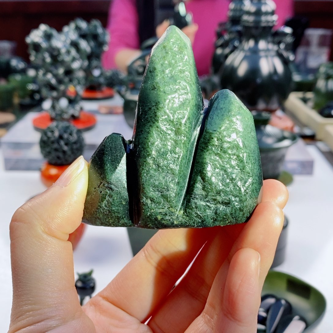 和田玉（青玉）把件未镶嵌