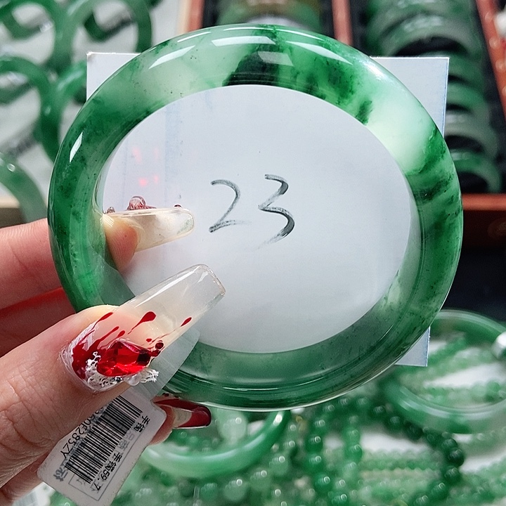 石英质玉手镯未镶嵌天然A货非洲翠手镯