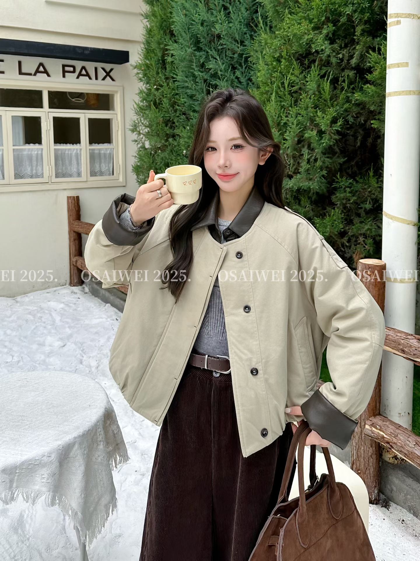 韩版撞色休闲风女新款百搭显瘦小个子88270羽绒服潮