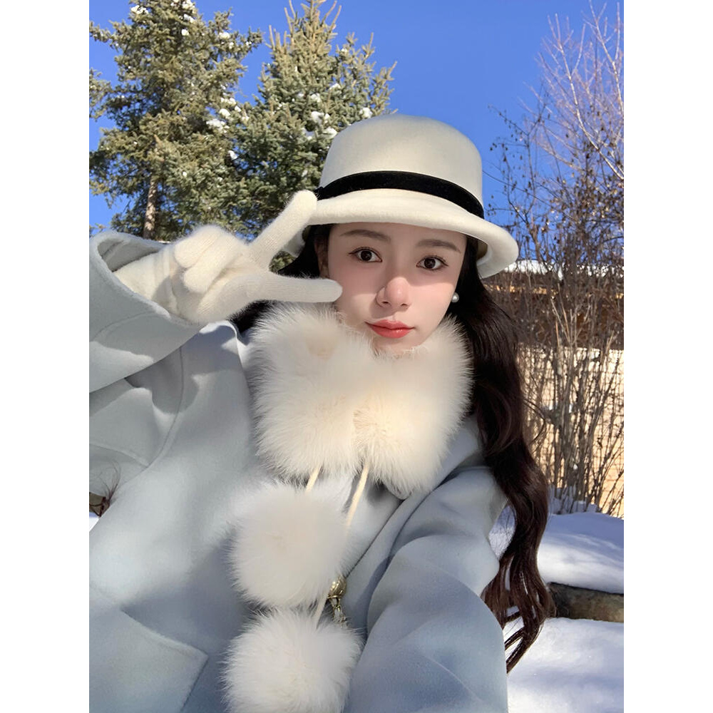 不出错No errors 球球真毛毛围脖 B625P19689