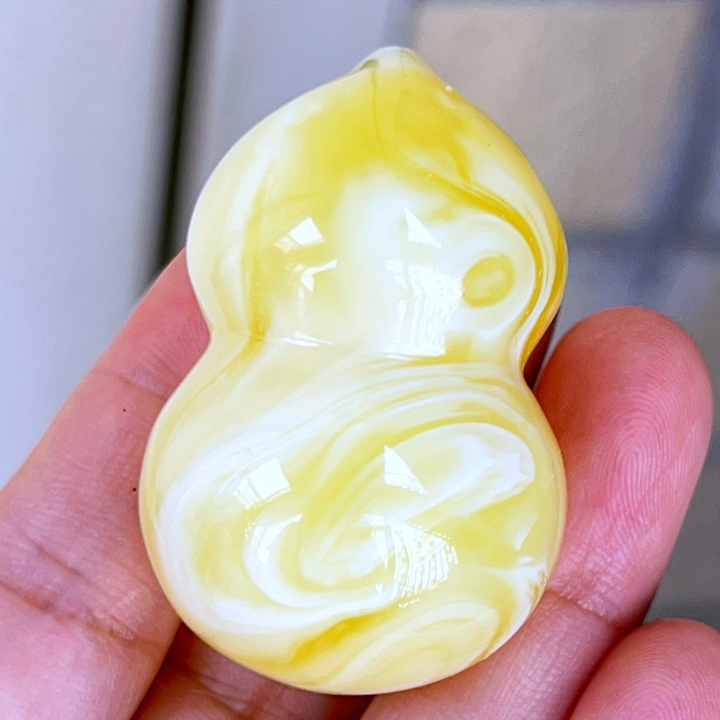 焦皮料妖花蜡立体葫芦