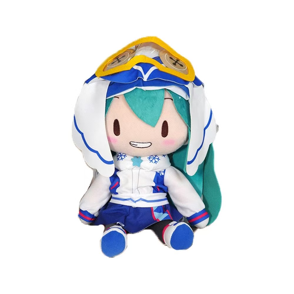 【小龙の毛绒】3407 初音未来 雪未来 滑雪服fufu 毛绒玩偶 公仔