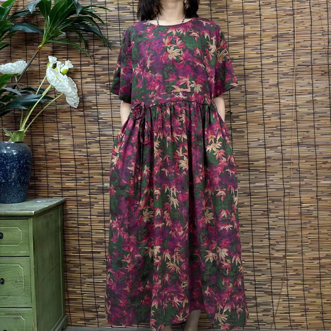 2850新款春夏遮肉显瘦洋气减龄连衣裙QZ