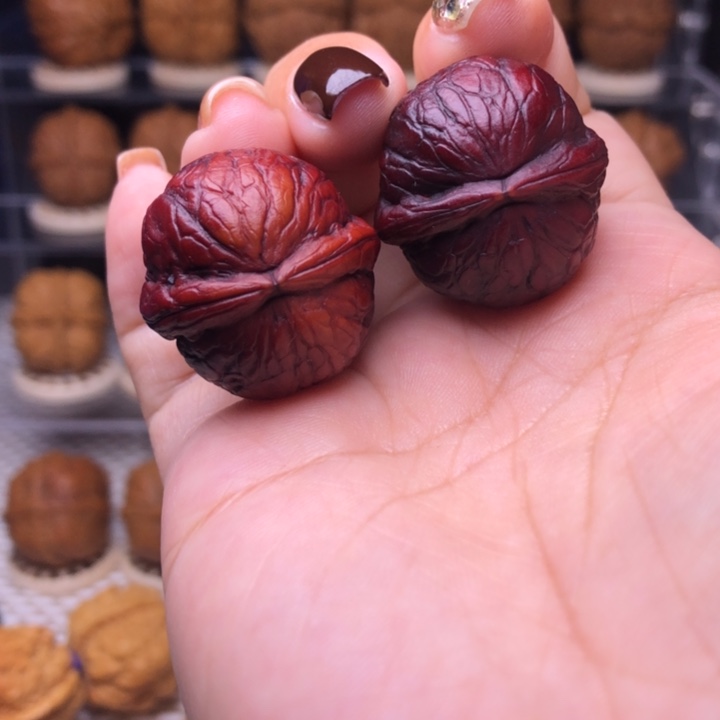 把件文玩核桃7号七彩蛇皮球26➕尺