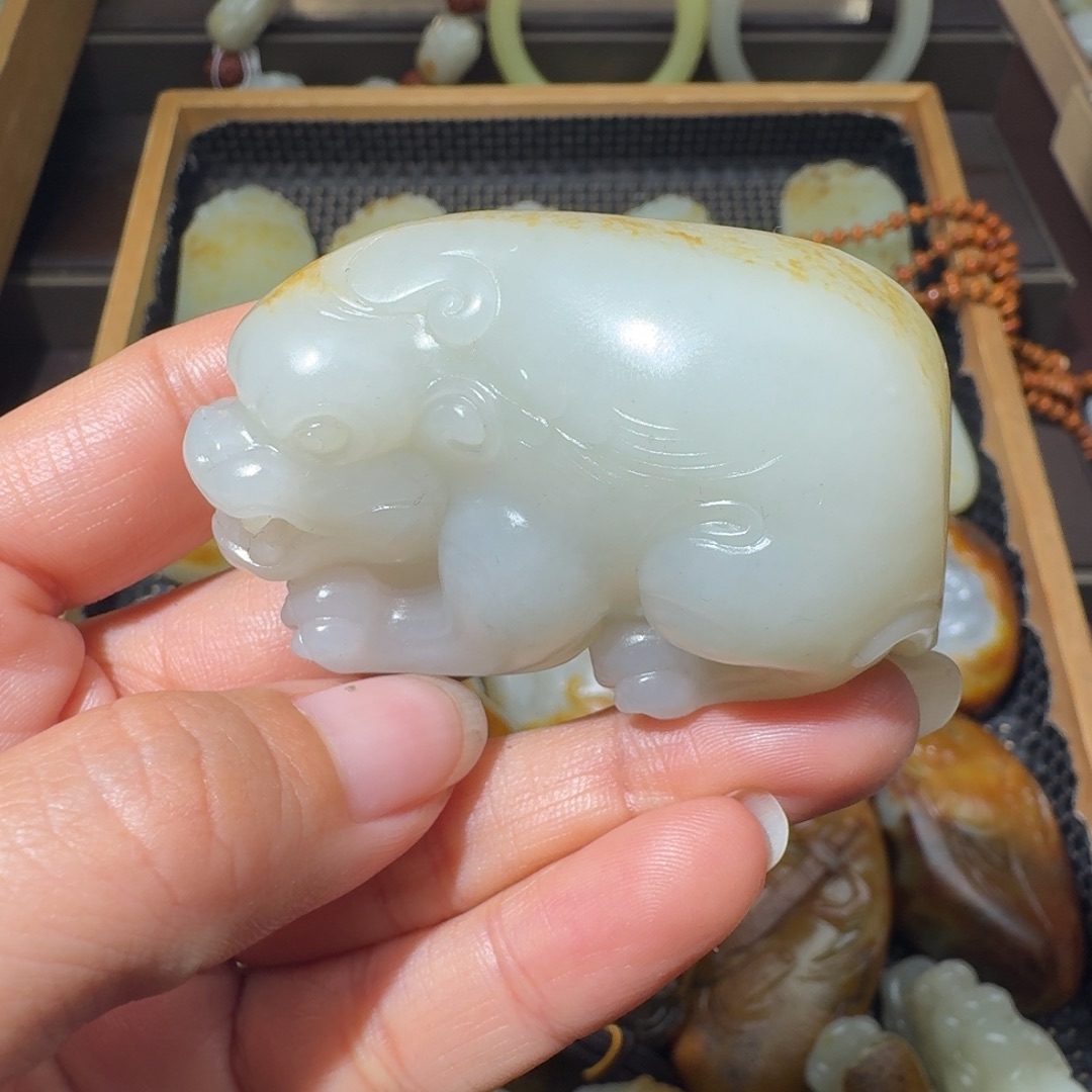 和田玉未镶嵌吊坠(不含链)