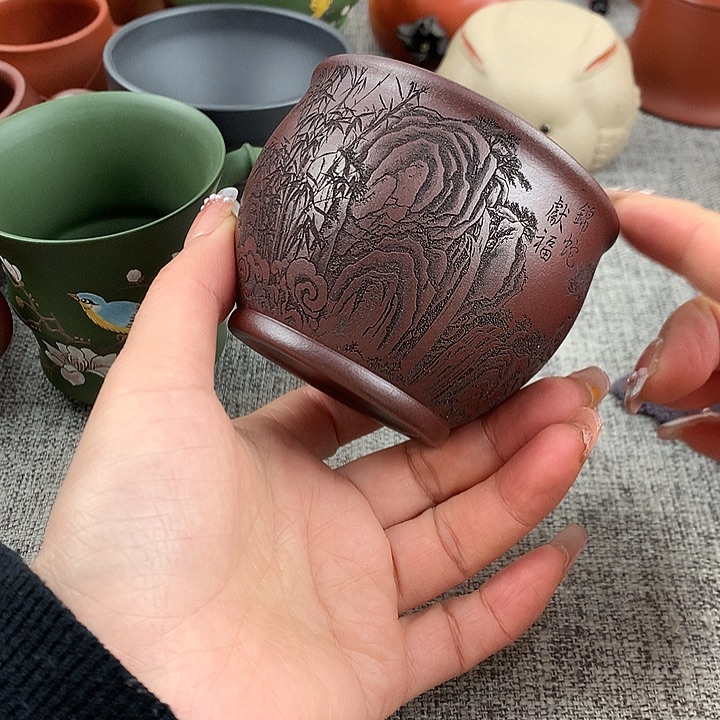 紫砂茶杯高端主人杯